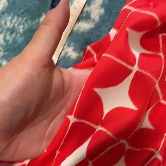 Isaac Mizrahi checkered polkadot mod shift dress with pockets medium - Picture 5 of 6